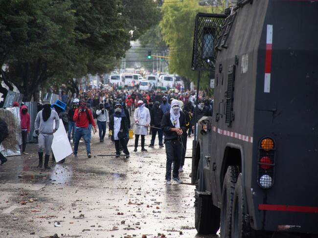 Las protestas en contra del gobierno colombiano