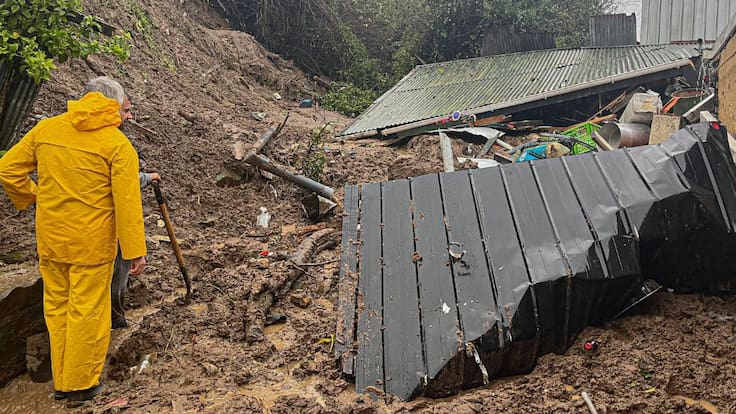 Corral es la comuna más afectada por las lluvias: alcalde confirma 16 remociones en masa