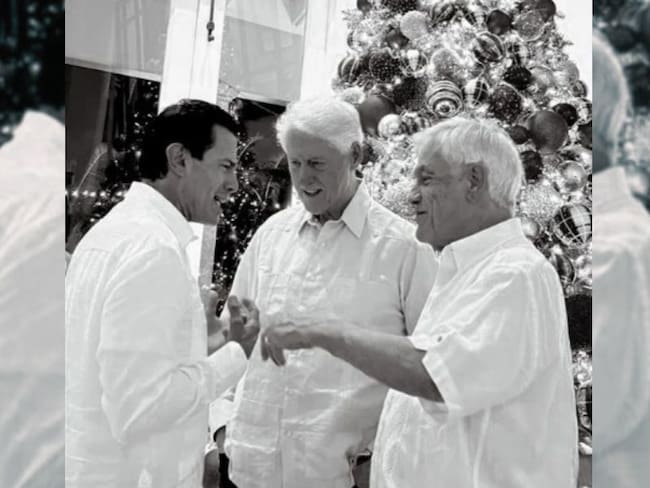 Con Bill Clinton y Marc Anthony: Sebastián Piñera despide el 2023 con reservado encuentro