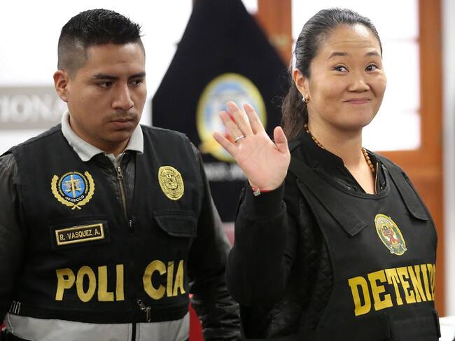 Keiko Fujimori durante uno de los juicios en su contra