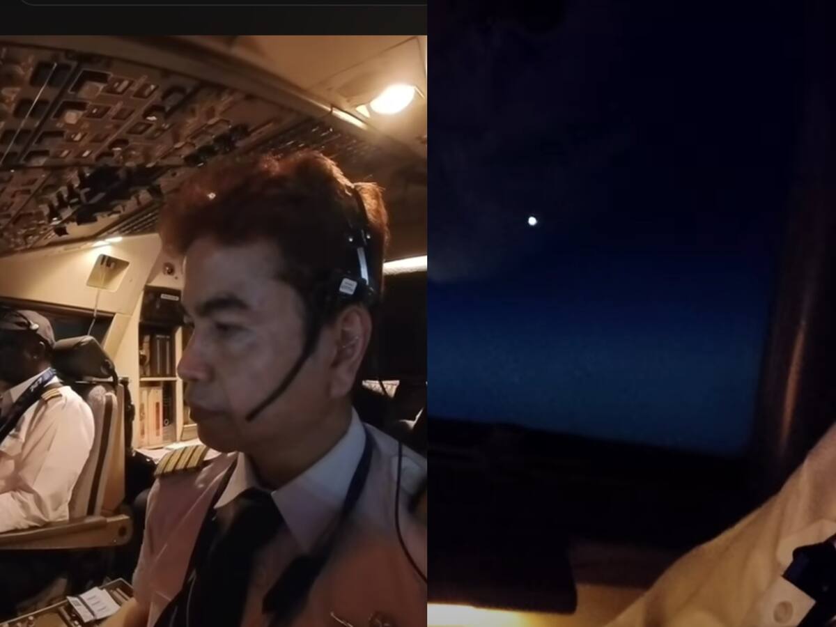 Impactante avistamiento de ovnis: pilotos de avión capturan extraños objetos volando en el cielo