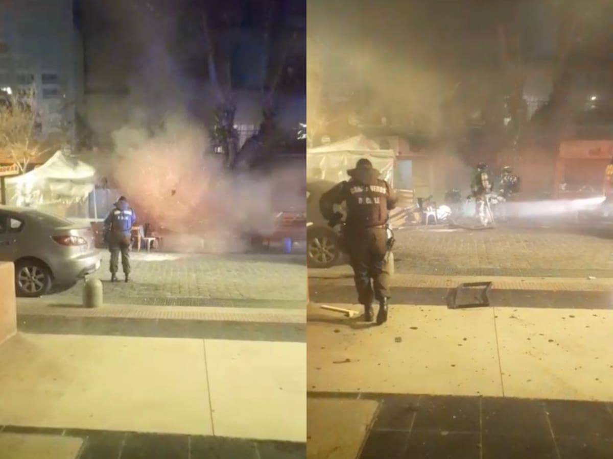 Explosión de cilindro de gas sorprende a Bomberos durante incendio en Viña del Mar y deja lesionados