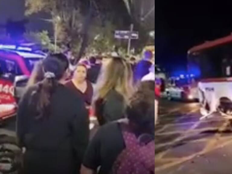 Delincuentes chocan con bus Red tras robar un vehículo con un computador en Las Condes