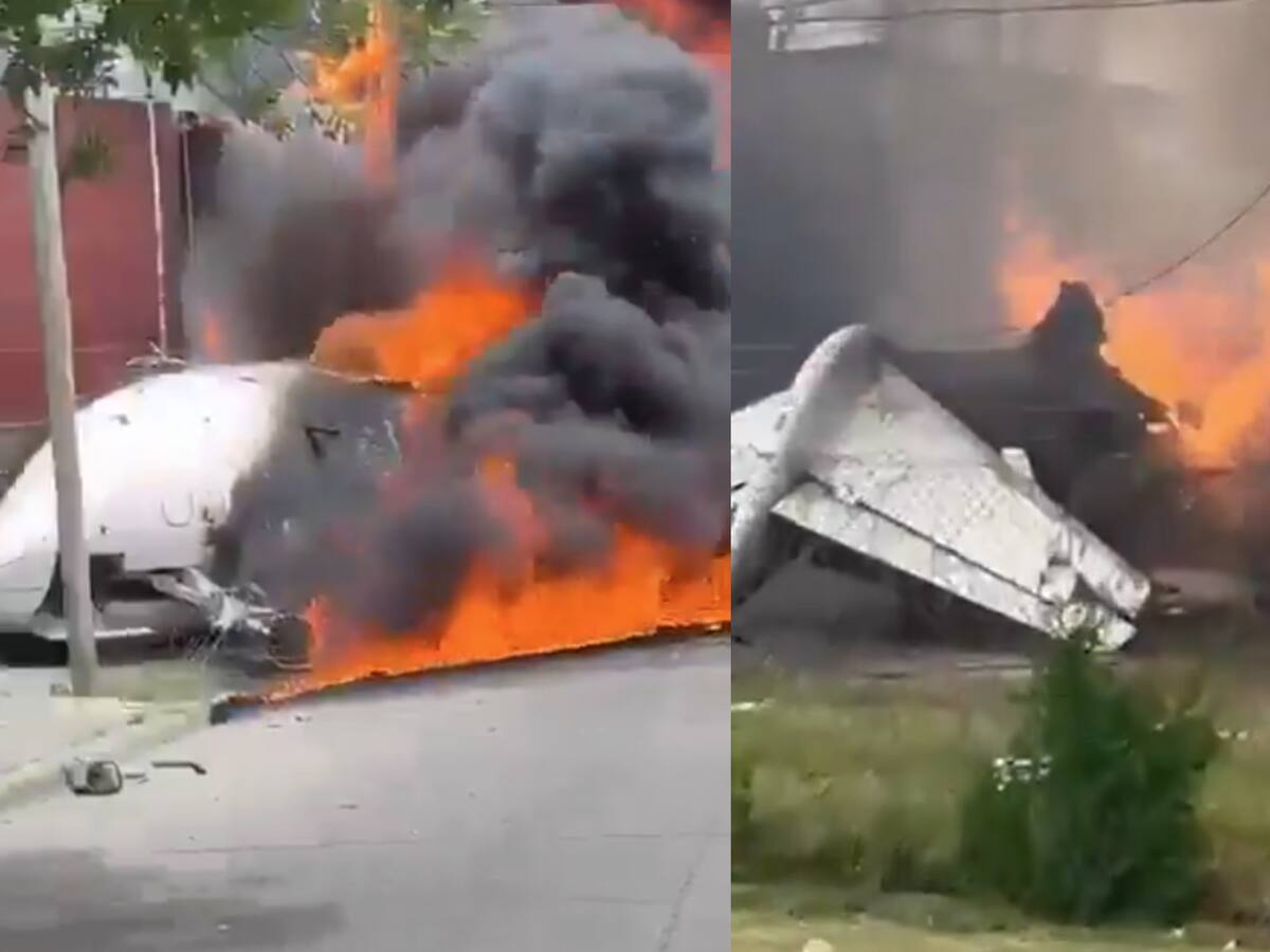 Avión del presidente de River Plate se estrella en San Fernando, Argentina: hay dos muertos y varias casas afectadas