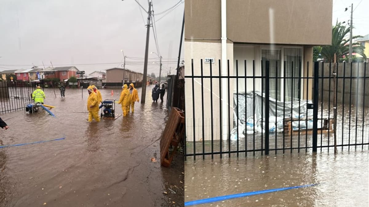 Lluvias dejan al borde de la inundación a viviendas nuevas en Talagante: alcalde apunta a falla estructural