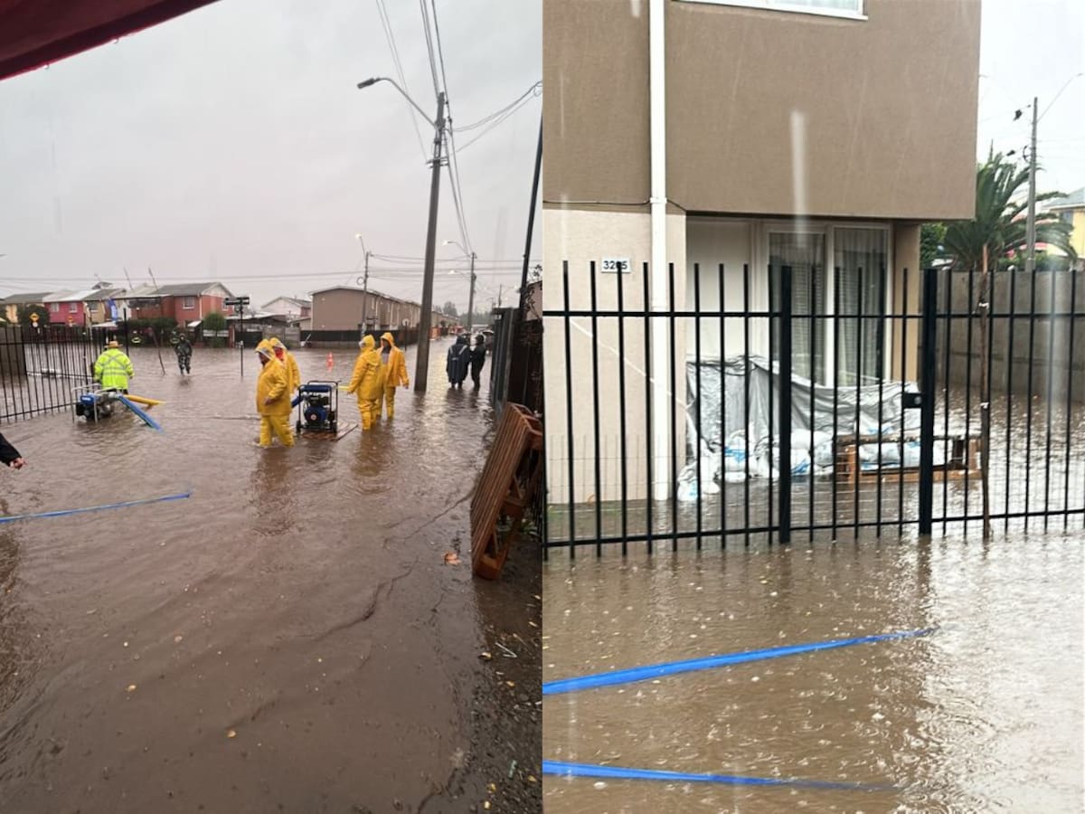 Lluvias dejan al borde de la inundación a viviendas nuevas en Talagante: alcalde apunta a falla estructural