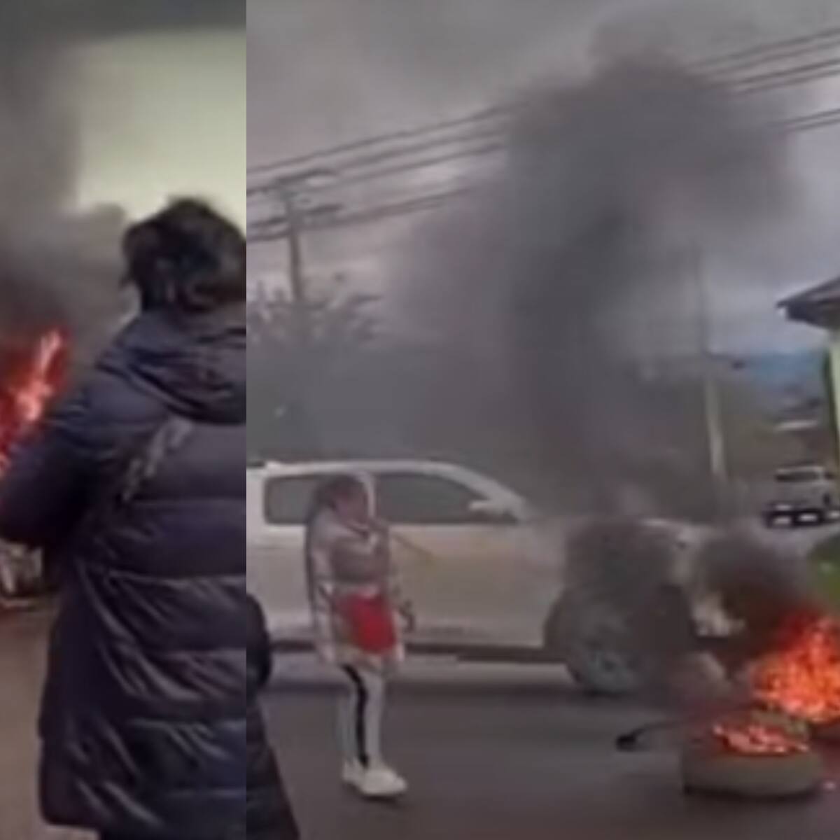 Llevan cuatro días sin luz: vecinos de Limache y Quillota protestan tras sistema frontal