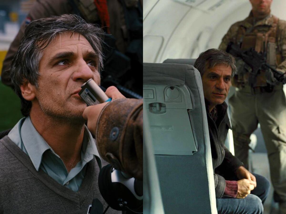 El actor en The Dark Knight Rises.
