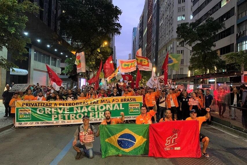 Huelga nacional de los trabajadores petroleros en Brasil