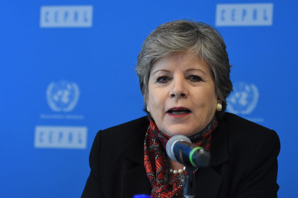 La secretaria ejecutiva de la Cepal Alicia Barcena