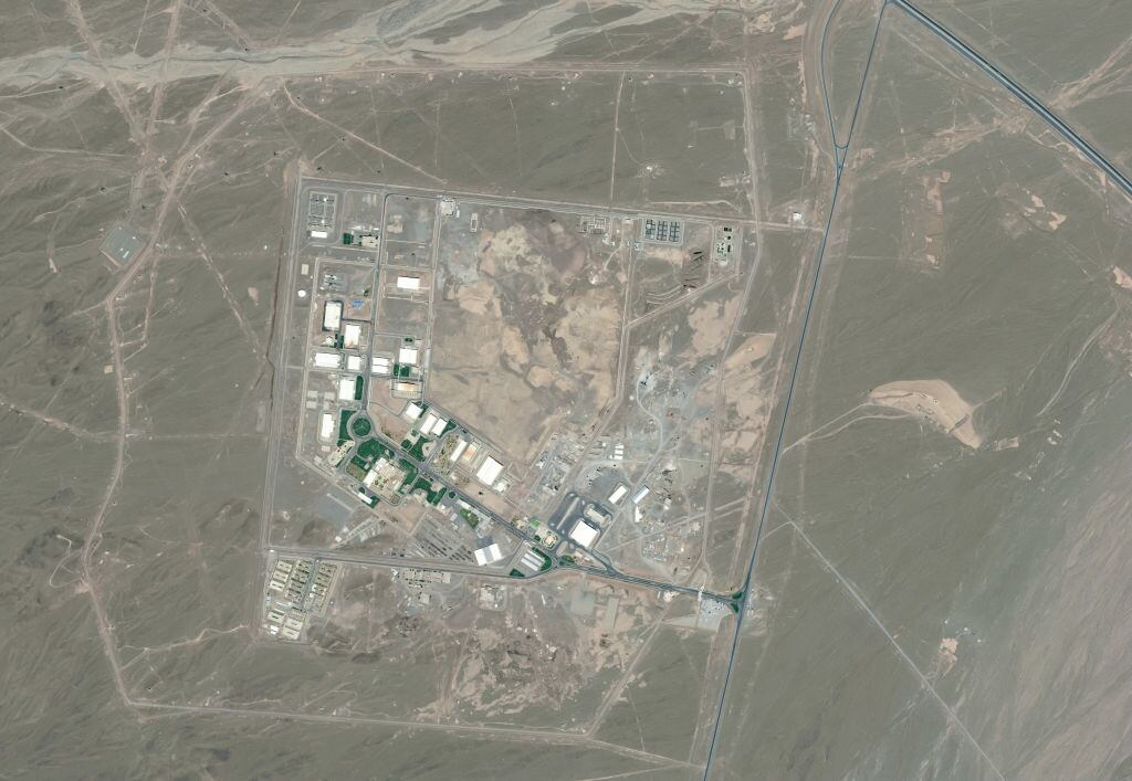 Una imagen aérea de la central iraní de Natanz