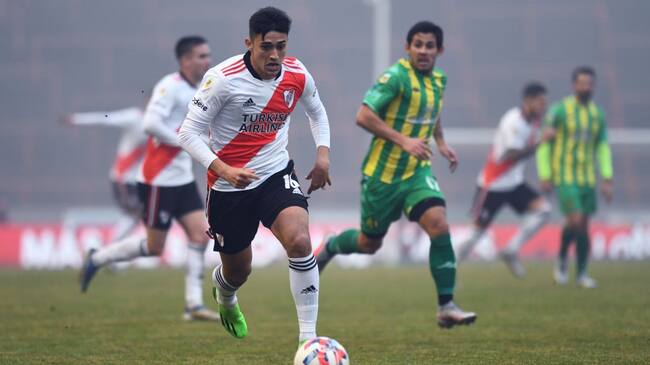 Con Pablo Solari en cancha, River Plate golea a Aldosivi y suma su segundo triunfo seguido en la Liga Profesional
