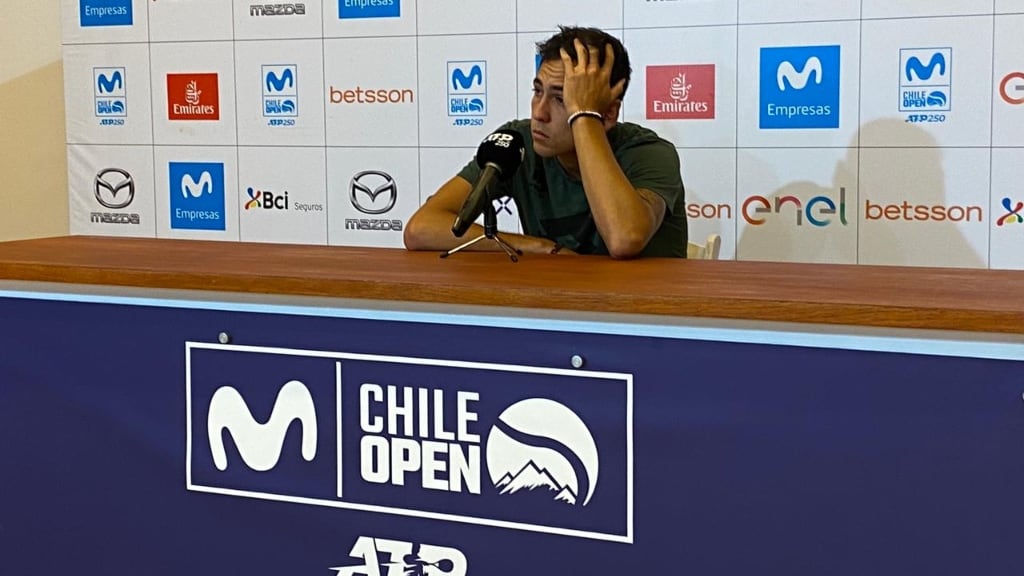 Alejandro Tabilo, destrozado tras su eliminación en el Chile Open 2023: "Han sido un par de meses duros"