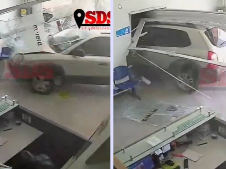 Adulto mayor se equivocó de marcha y terminó estrellando su auto contra una clínica en la región de Valparaíso