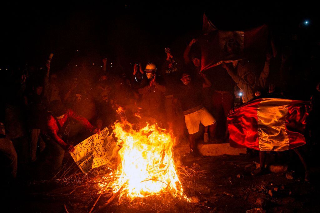 Protestas con corte de carreteras en Perú