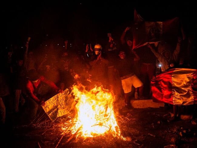 Protestas con corte de carreteras en Perú