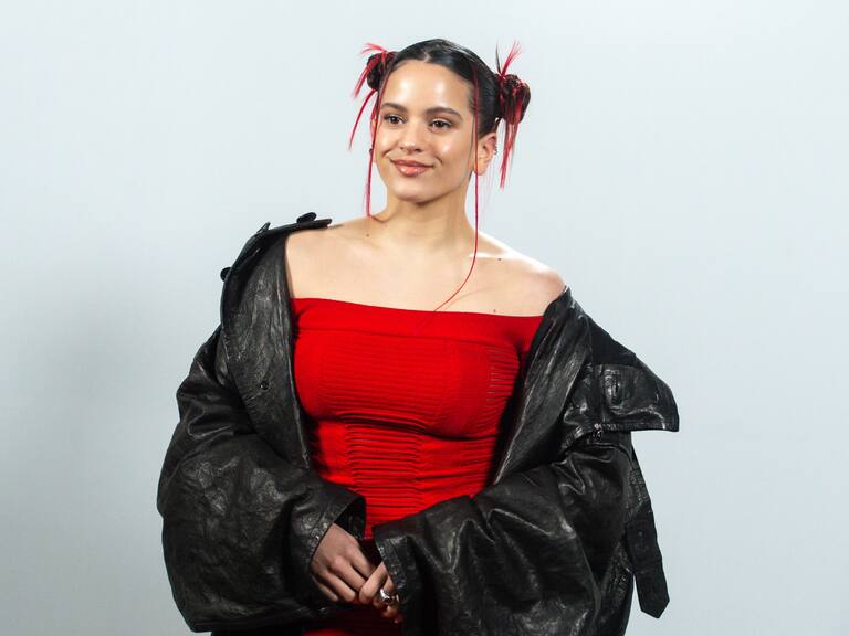 MADRID, SPAIN - MARCH 17: The singer, Rosalia, poses during the presentation of her album 'Motomami' at the Bless Hotel, on 17 March, 2022 in Madrid, Spain. This album, composed of 16 songs and produced under the label Columbia Records, is the third of the Spanish singer-songwriter. (Photo By Gustavo Valiente/Europa Press via Getty Images)
