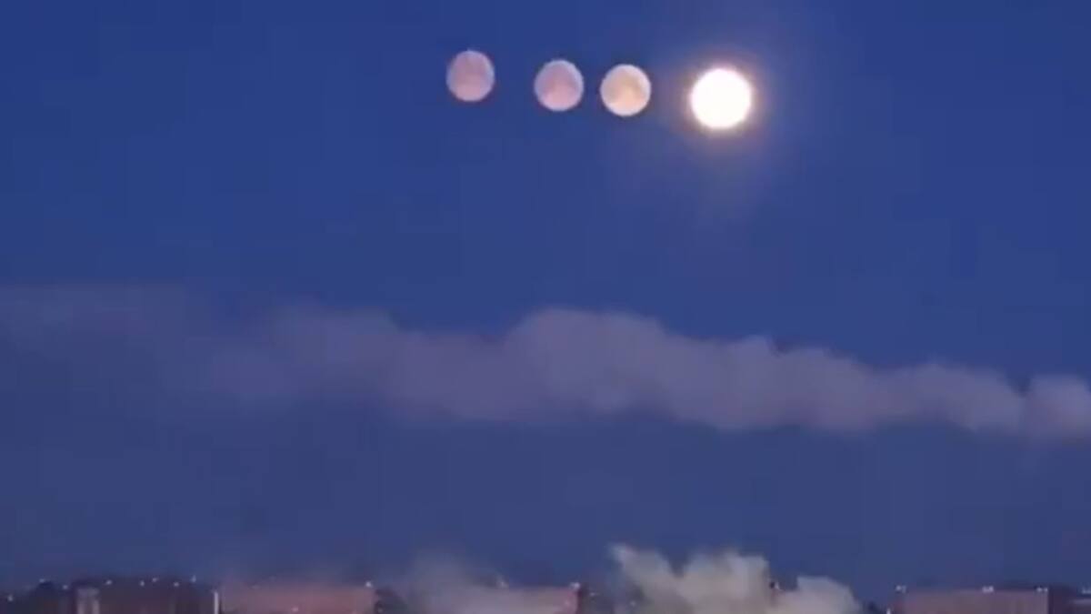 Cuatro lunas aparecen en el cielo de Rusia: el raro fenómeno que desconcertó a San Petersburgo