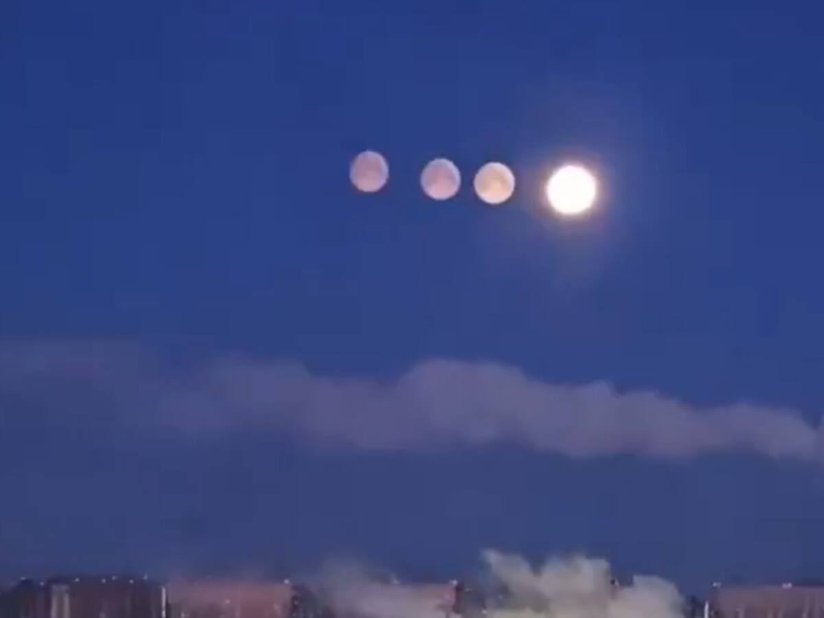Cuatro lunas aparecen en el cielo de Rusia: el raro fenómeno que desconcertó a San Petersburgo