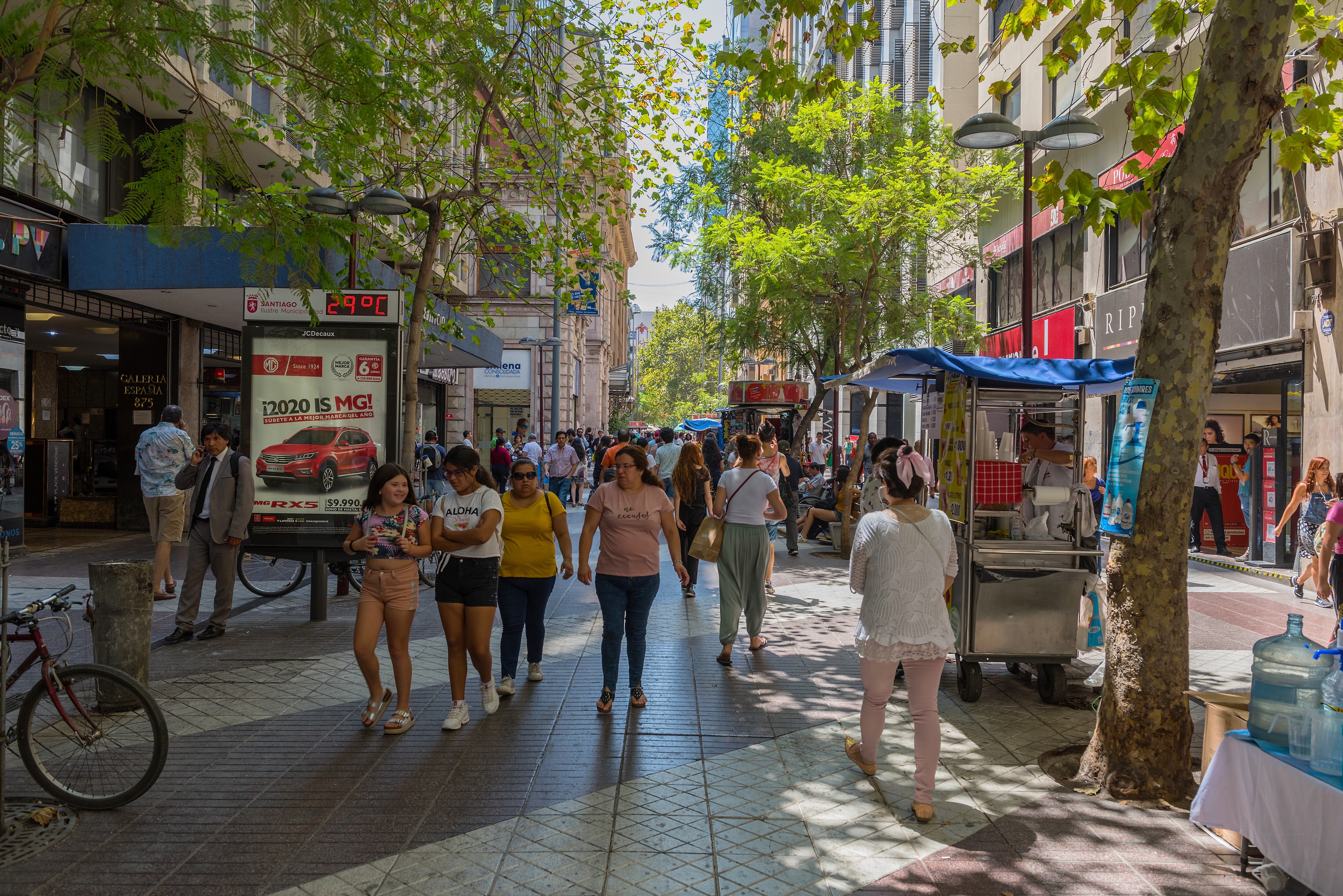 Día nacional sin automóvil en Santiago de Chile | Agencia Uno