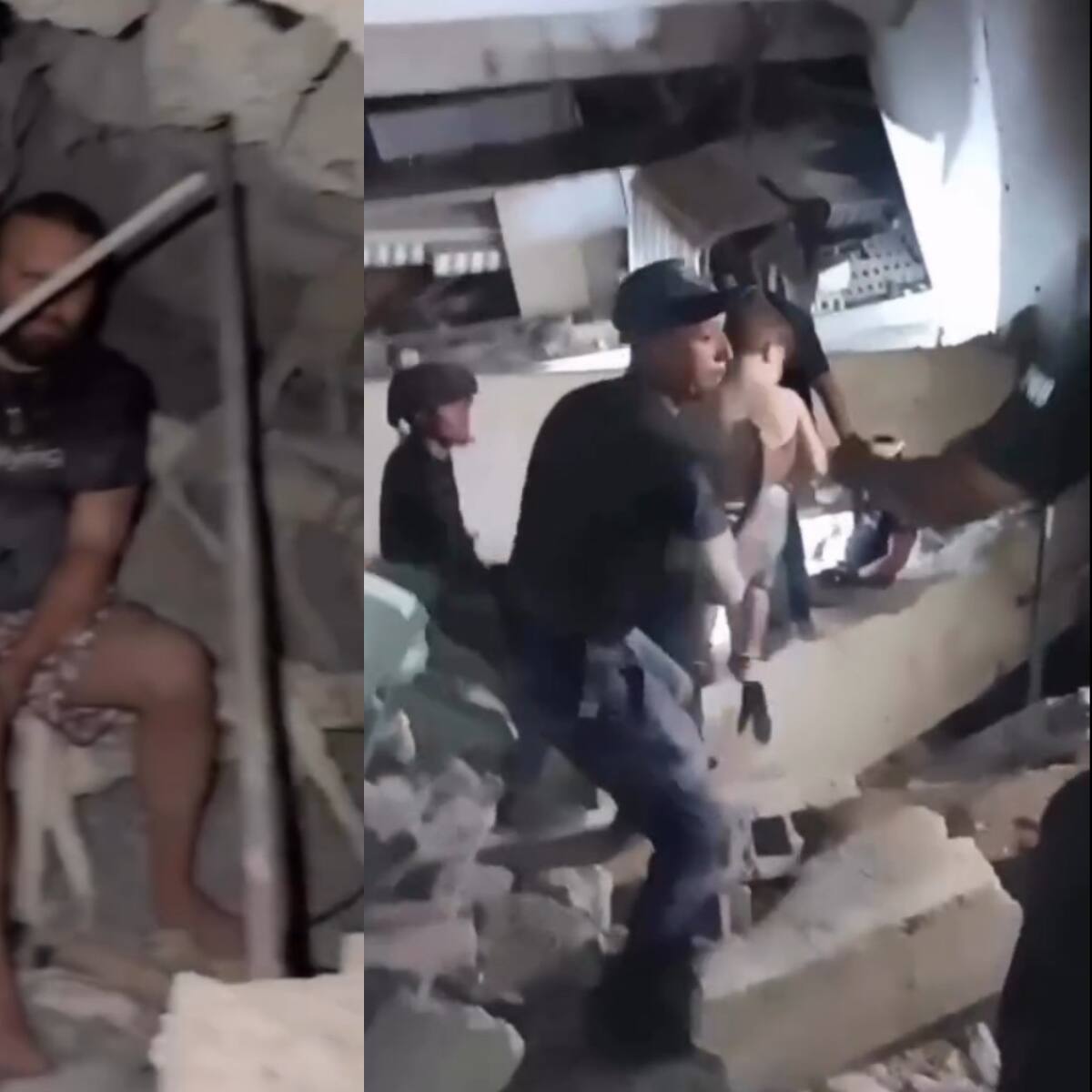Dramático rescate en Venezuela: familia sobrevivió atrapada bajo escombros tras colapso estructural