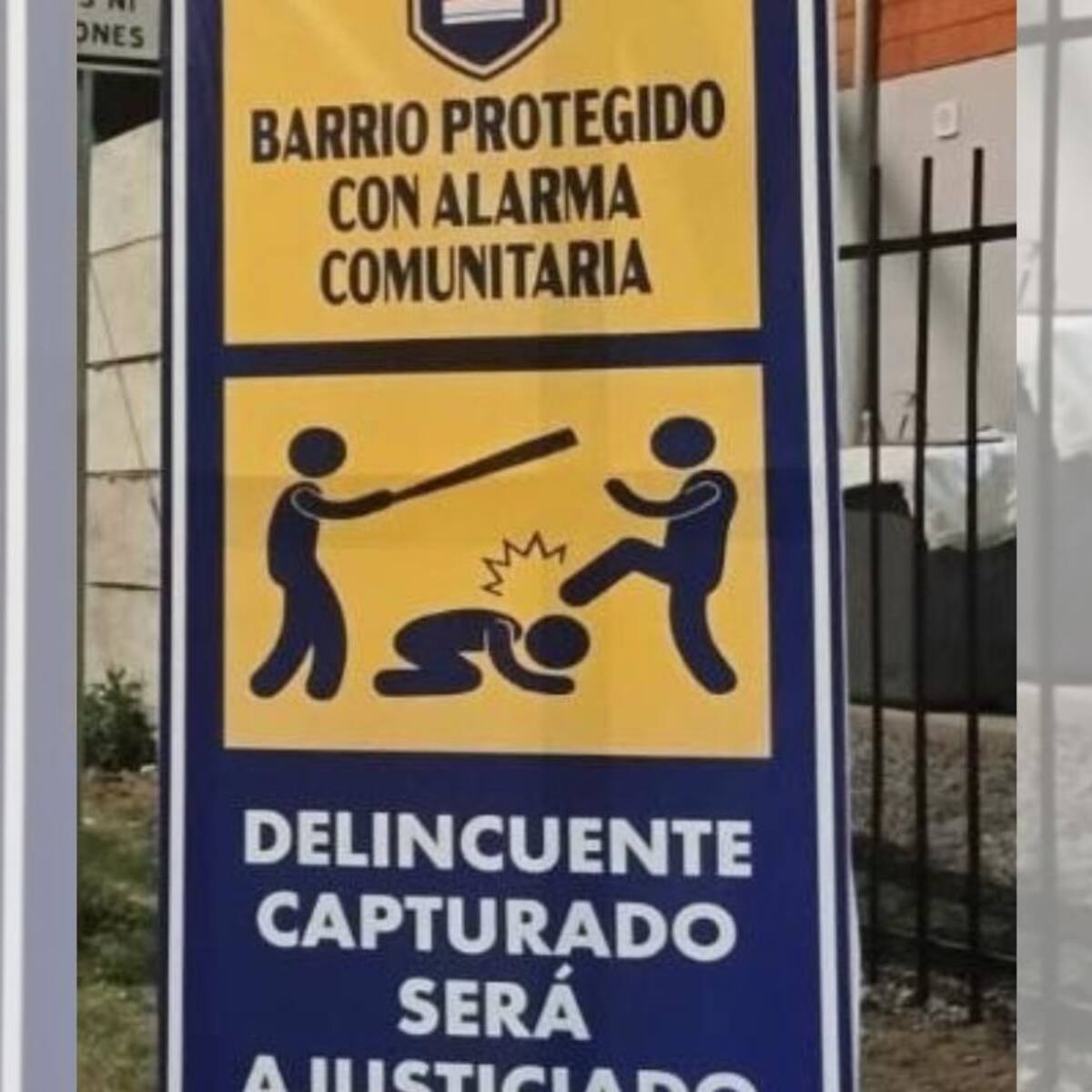 “Delincuente capturado será ajusticiado”: el letrero en Linares que desata debate por seguridad