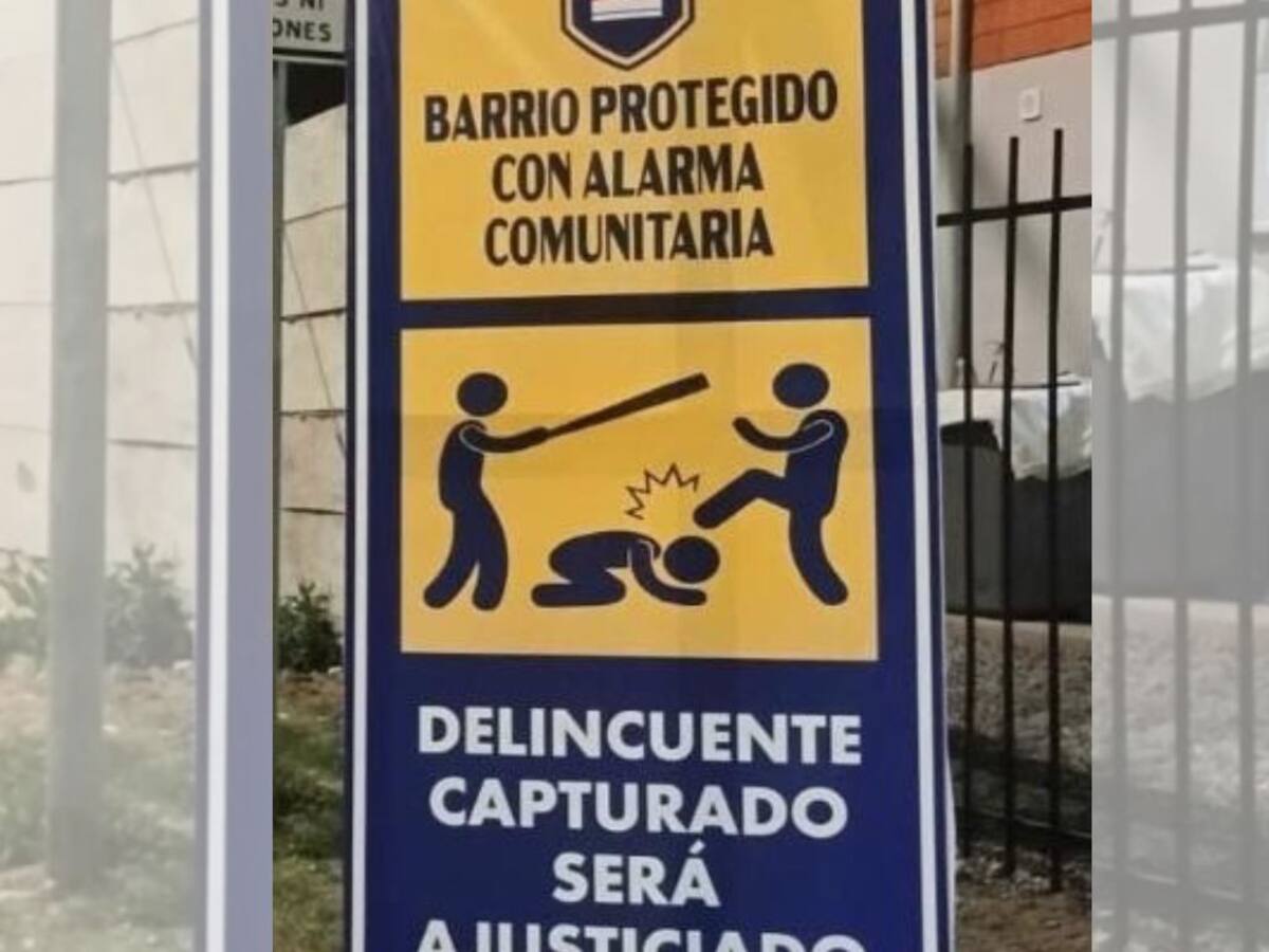 “Delincuente capturado será ajusticiado”: el letrero en Linares que desata debate por seguridad