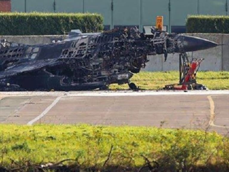 Mantención de un avión de guerra dejó un F16 destruido y otro con daños en Bélgica