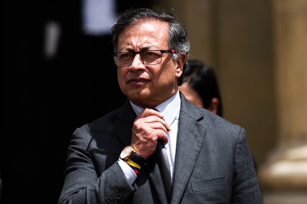 El presidente de Colombia, Gustavo Petro, en un acto oficial en Bogotá