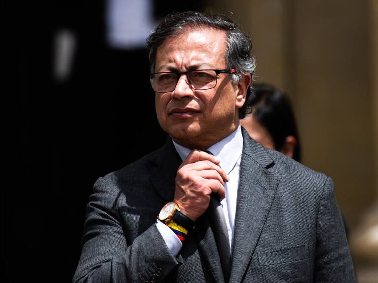 El presidente de Colombia, Gustavo Petro, en un acto oficial en Bogotá