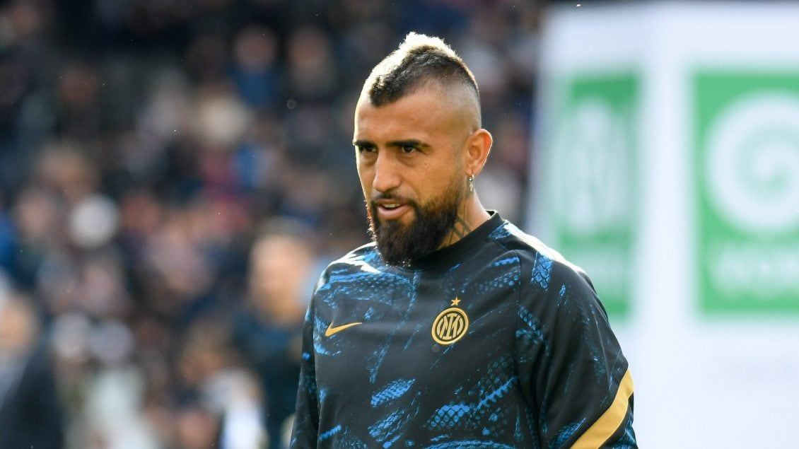 Inter's Arturo Vidal portrait during the italian soccer Serie A match Udinese Calcio vs Inter - FC Internazionale on May 01, 2022 at the Friuli - Dacia Arena stadium in Udine, Italy (Photo by Ettore Griffoni/LiveMedia/NurPhoto via Getty Images)