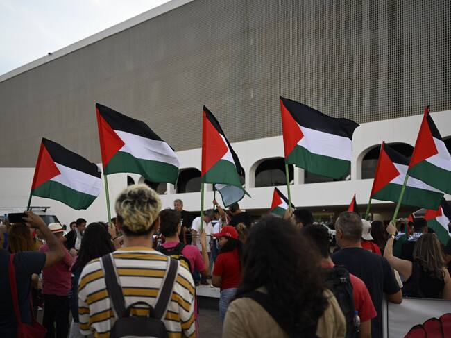 Una manifestación a favor de Palestina en la capital de Brasil