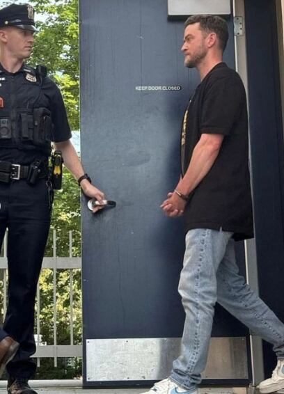 Estas son las primeras fotos de Justin Timberlake tras su arresto por conducir en estado de ebriedad