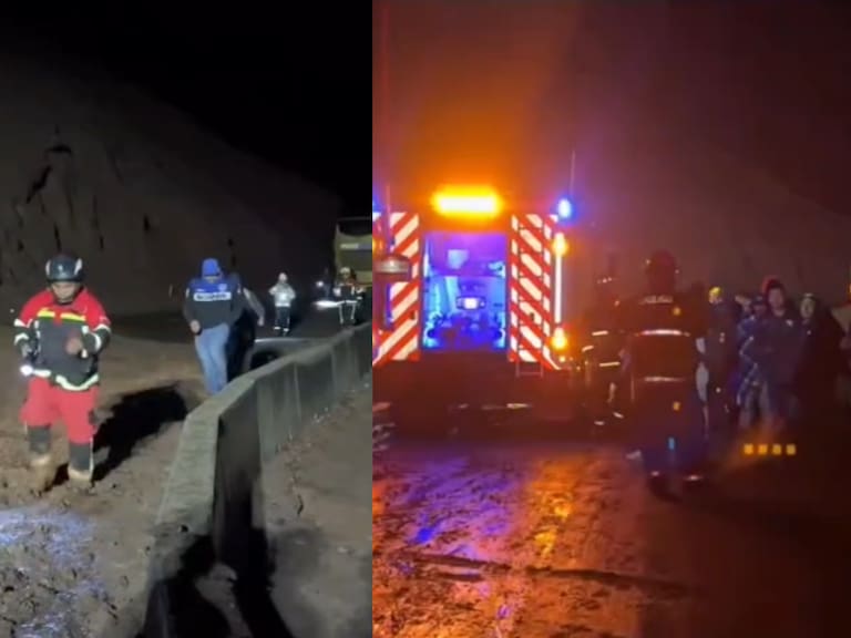 Temporal en el norte de Chile: dramático rescate de 30 personas en Iquique tras quedar atrapados por deslizamientos
