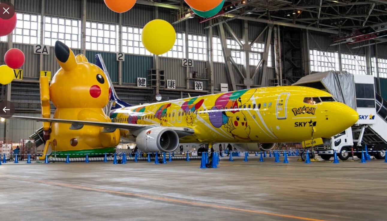 Avión de Pikachu | Redes Sociales
