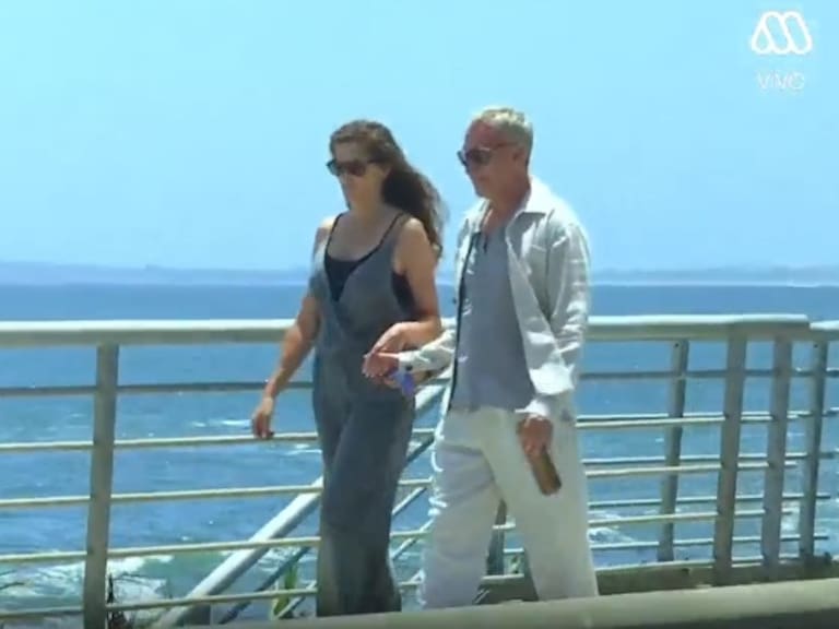 ¡Nunca visto! Martín Cárcamo presentó a su nueva polola en medio de relajado paseo viñamarino