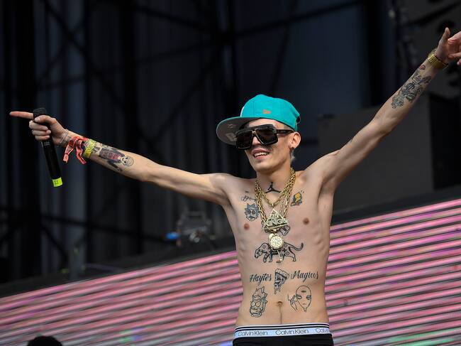 Marcianeke se presenta en el escenario Perry’s durante la realizacin del Festival Lollapalooza Chile 2022 en Santiago, Chile, Marzo 20, 2022.Matias Delacroix / LollapaloozaCLMarcianeke performs during the third day of Lollapalooza Chile 2022 at Cerrillos Park in Santiago, Chile, March 20, 2022.Matias Delacroix / LollapaloozaCL