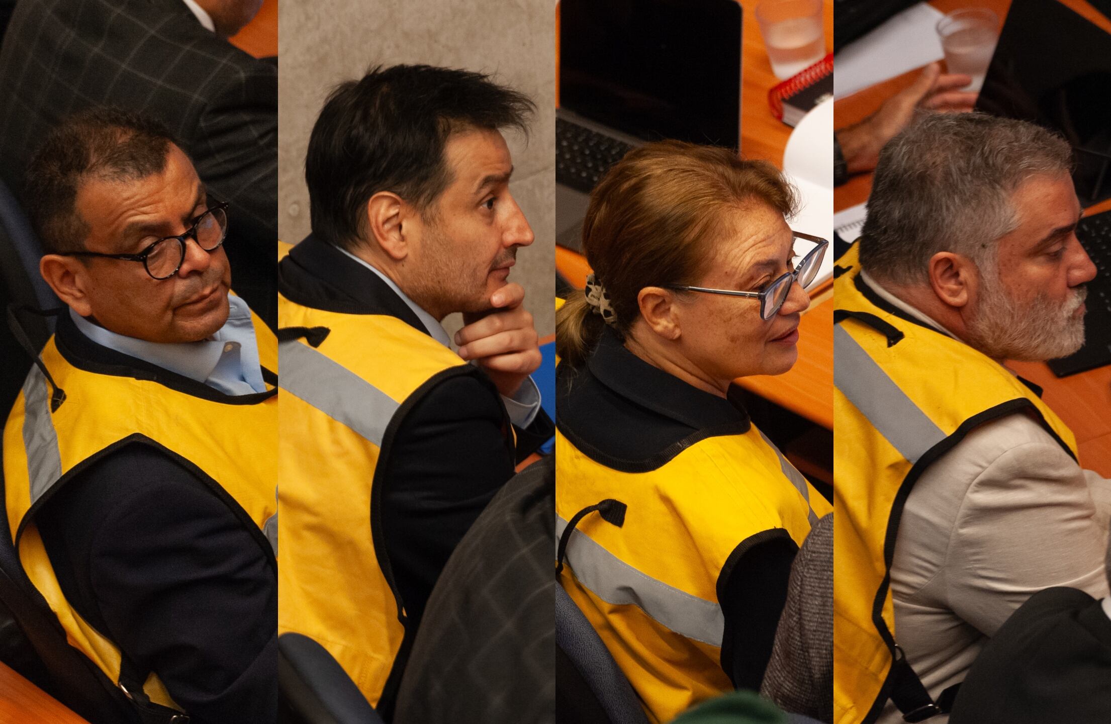 De izquierda a derecha: Eduardo Lagos, Mario Vargas, Ángela Vivanco y Gonzalo Migueles | Fotos: Agencia UNO