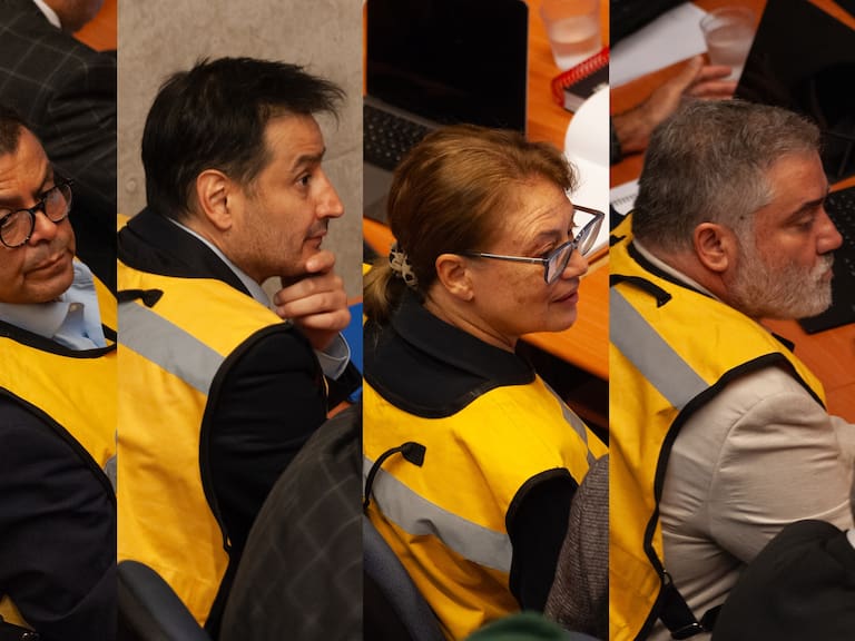 De izquierda a derecha: Eduardo Lagos, Mario Vargas, Ángela Vivanco y Gonzalo Migueles | Fotos: Agencia UNO