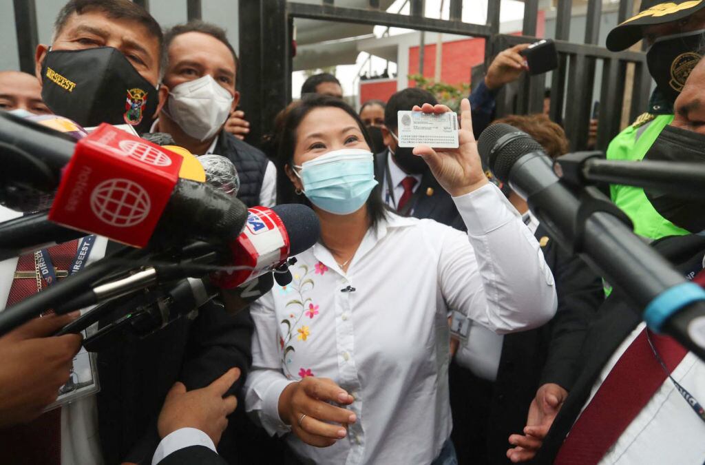La candidata de ultraderecha Keiko Fujimori