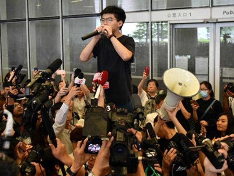 Líder de protestas en Hong Kong: «Los intereses comerciales no deben prevalecer sobre los DD.HH.»