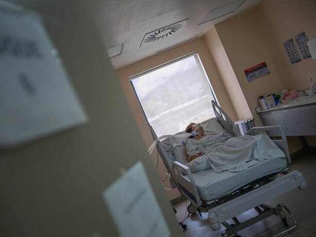 Paciente Covid-19 internado en un hospital de Ecuador