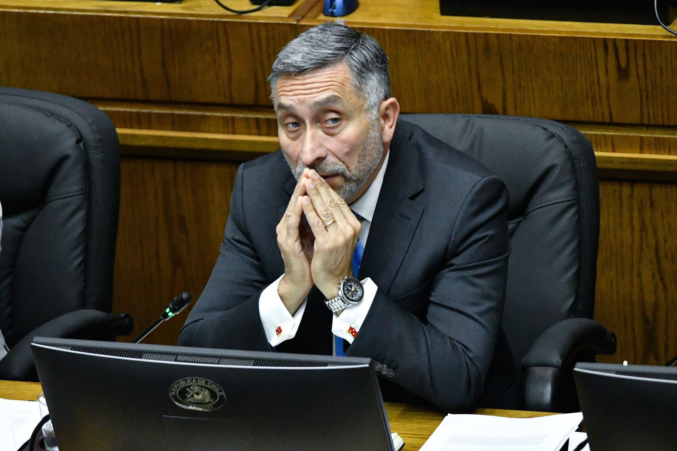 10 DE JUNIO DE 2026/VALPARAISO
El senador Cristian Vial durante la sesión en sala del senado.
FOTO: OSCAR GUERRA/UNO NOTICIAS