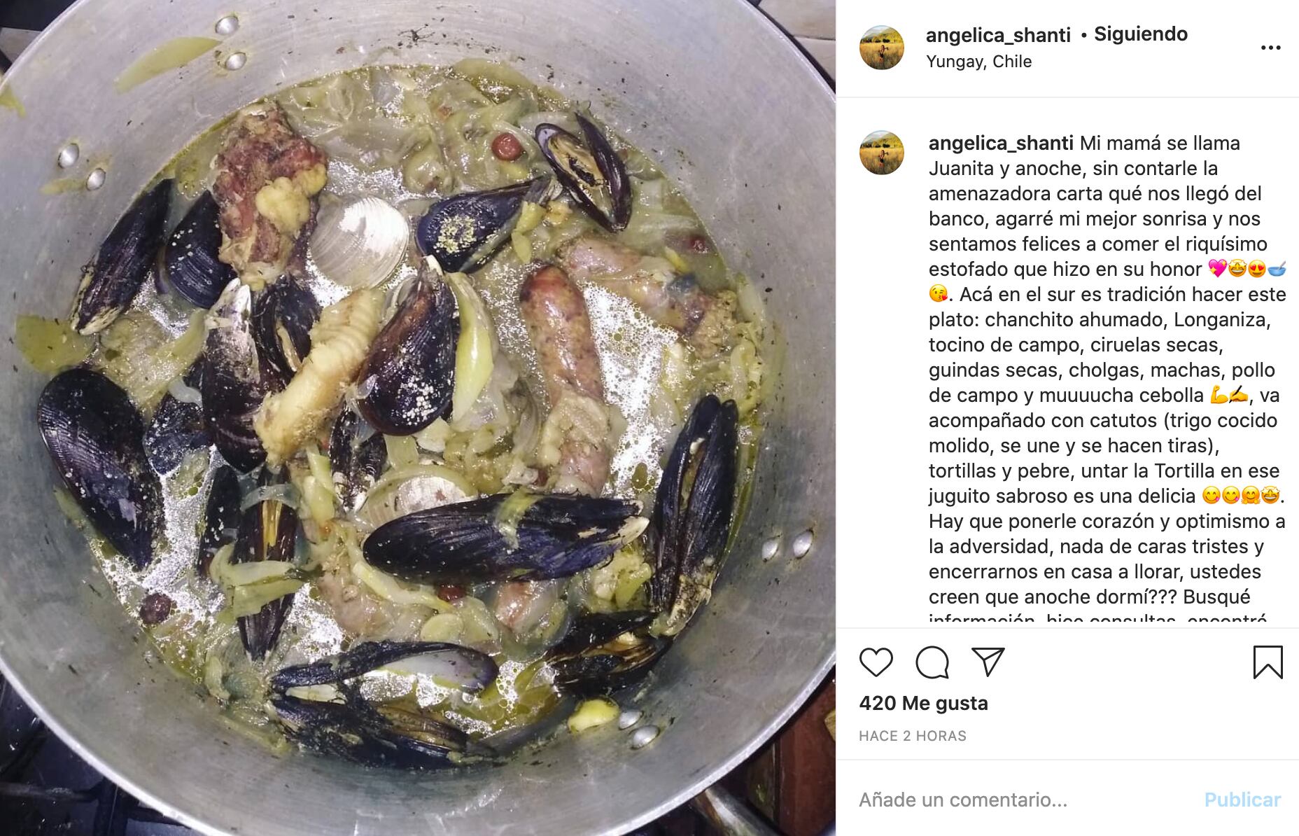 Instagram Angélica Sepúlveda