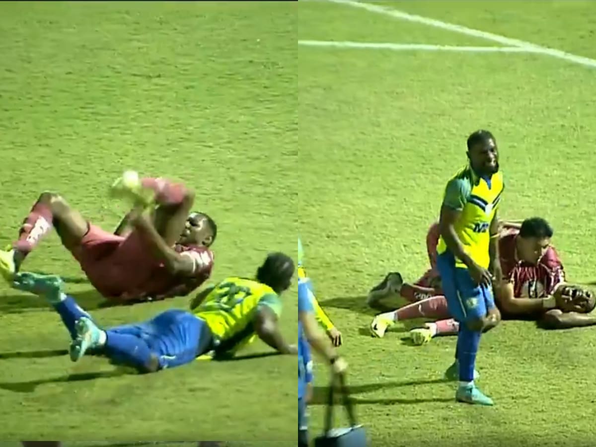 Imágenes sensibles: futbolista brasileño sufre escalofriante lesión en la liga de Honduras