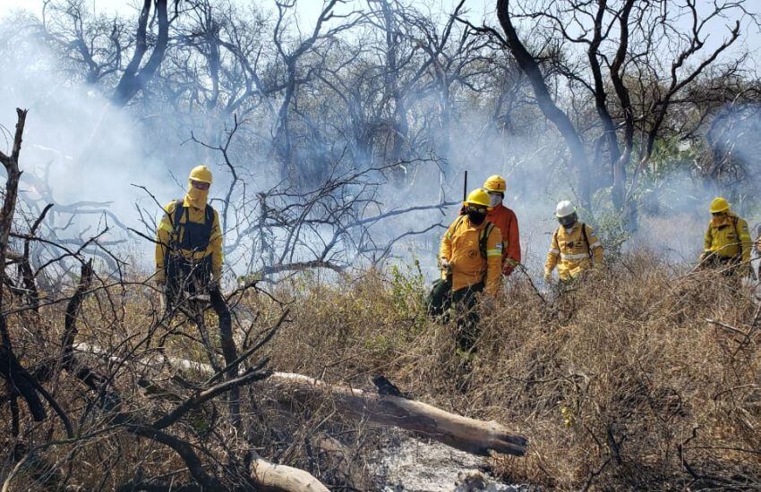 Voluntarios enfrentan el fuego en Córdoba