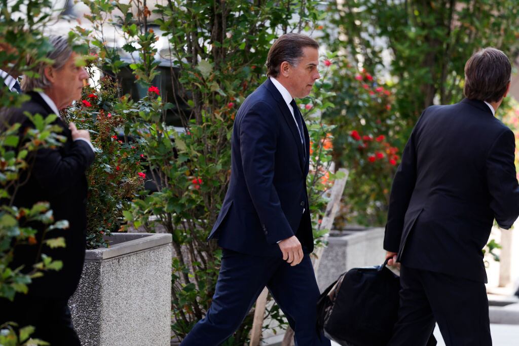 Hunter Biden llega a los tribunales en Wilmington del estado de Delaware