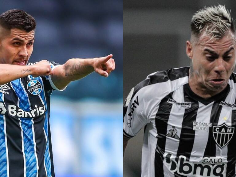 Duelo de chilenos en Brasil: Gremio de César Pinares enfrenta al Atlético Mineiro de Eduardo Vargas