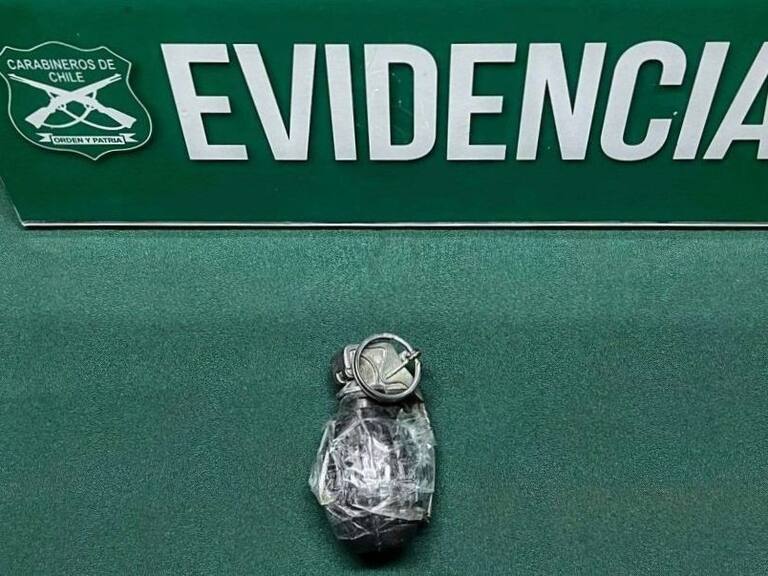 Detienen a dos menores de edad portando granada explosiva en fondas de Alto Hospicio