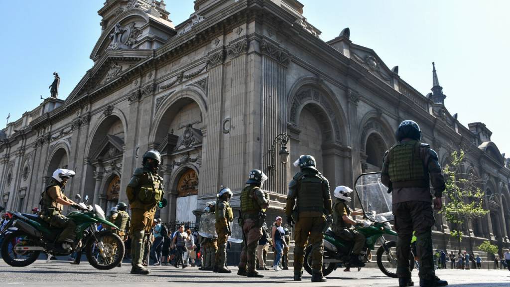 Comercio ambulante, carabineros, santiago